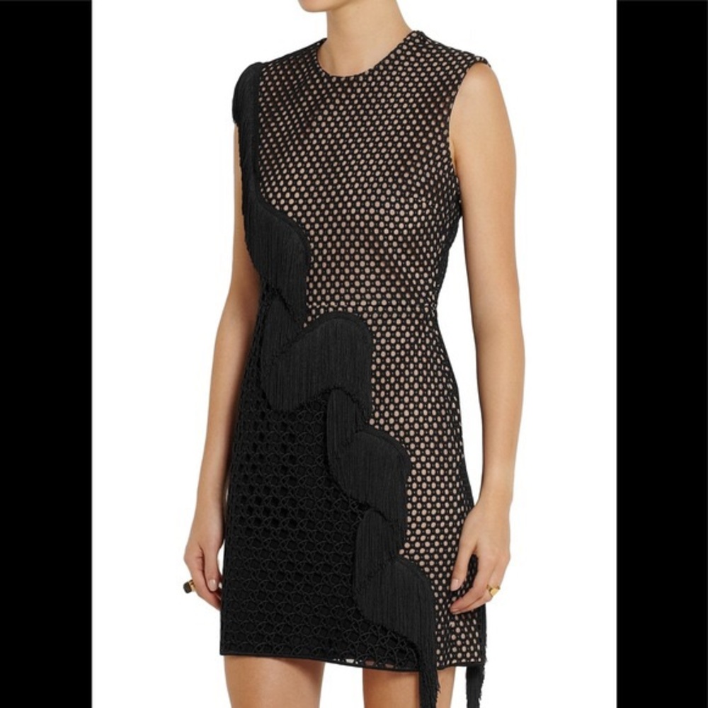 Stella McCartney fringe fitted dress